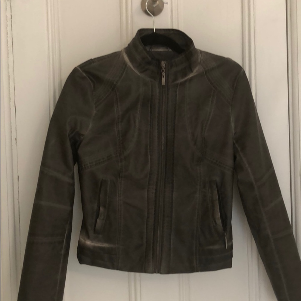 Leather look jacket